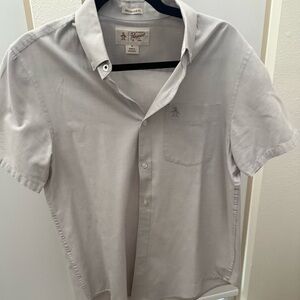 Original Penguin Light Gray Casual Button Down Shirt